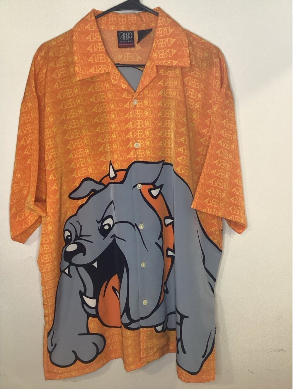 Vintage 48 Jeans USA brand Bulldog button up